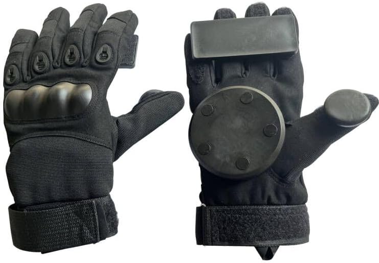 Glield Longboard Slide Gloves Spark Pucks and Two Gloves, for Downhill Longboarding Skateboarding Roller Skating Sliding CBST06 - Image 1